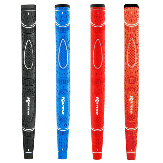 Black, Blue, Red and Orange Karma Dual Touch Putter Grips