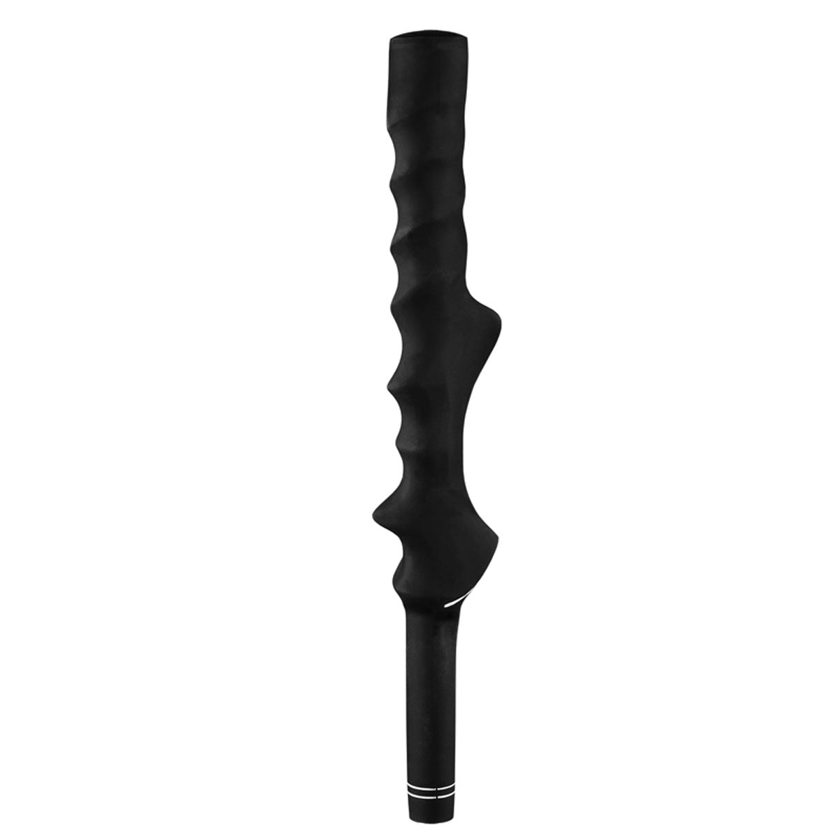 side view of a right handed Karma golf training grip